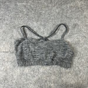 Albion Pacesetter Exhale Sports Bra Womens Large Heather Gray Athleisure Yoga